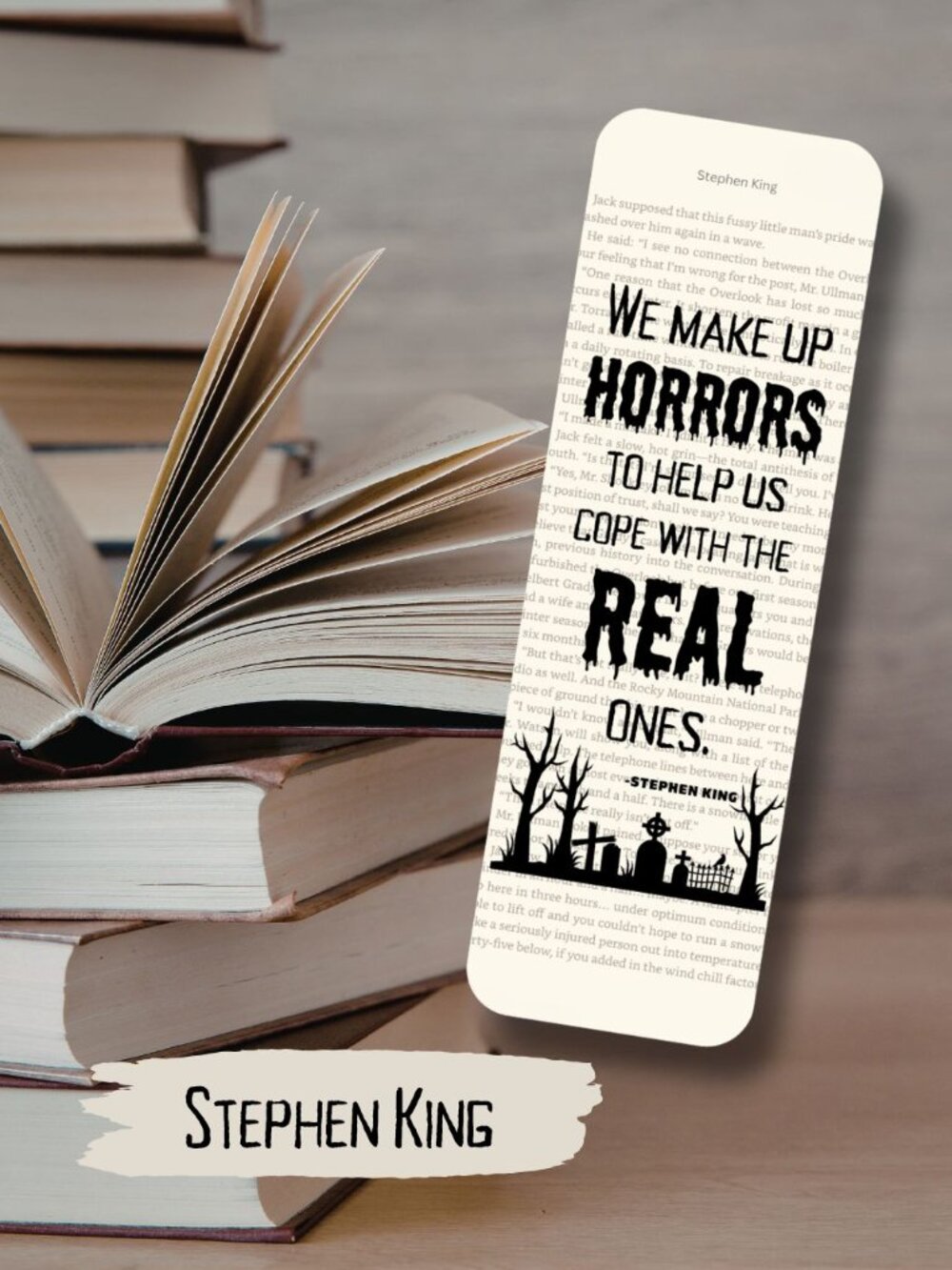 Stephen King Bookish Book Page Bookmark